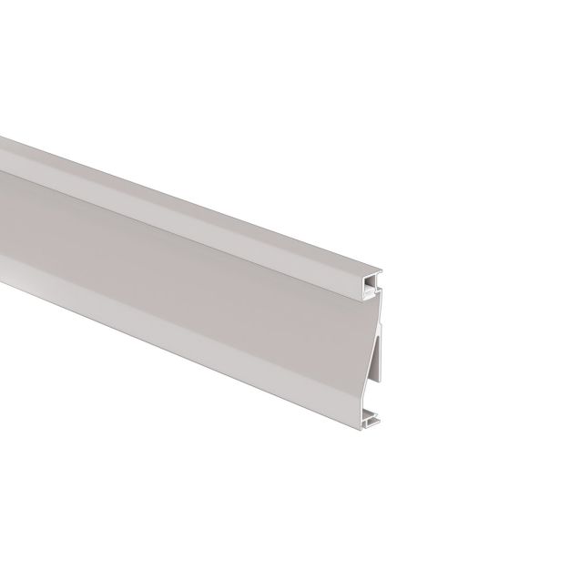 Klus Olis - Sockelprofil aus Aluminium - 1,4 x 8 cm - silber eloxiert