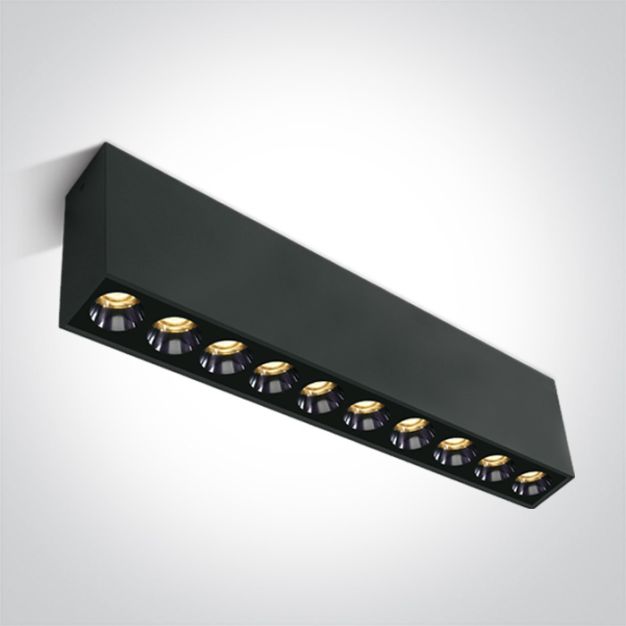 ONE Light Dark Light Deckenleuchten - Deckenleuchten - 27,3 x 3,7 x 8,3 cm - 24W LED inkl. - schwarz