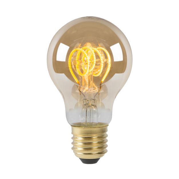 Lucide LED-Glühbirne Twilight Sensor - Ø 6 cm - E27 - 4W nicht dimmbar - 2200K - amber