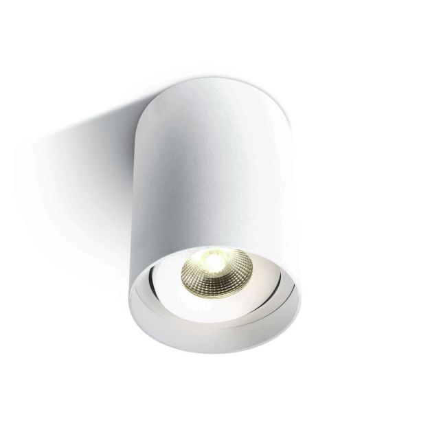 ONE Light COB Indoor Round Cylinders - Aufbaustrahler 1L - Ø 9 x 14 cm - 10W LED inkl. - weiß