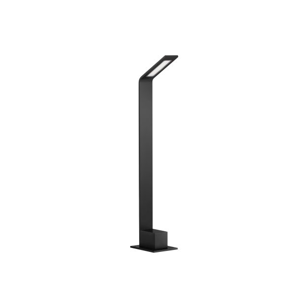 Nova Luce Vel - Gartenleuchte - 9,5 x 61 cm - 7W LED inkl. - IP65 - Sand schwarz