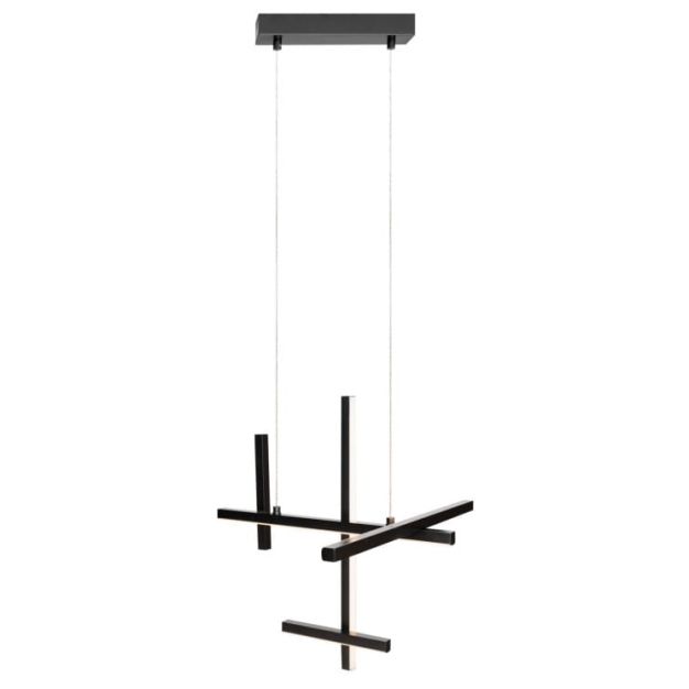 Maxlight Soho - Hängeleuchte - 45,5 x 30 x 230 cm - 25W LED inkl. - schwarz