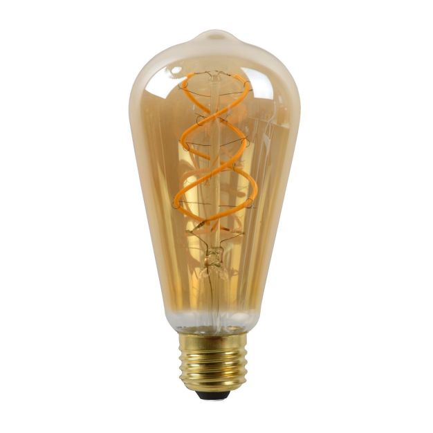 Lucide LED-Glühbirne - Ø 6,4 x 14,6 cm - E27 - 5W dimmbar - 2200K - amber