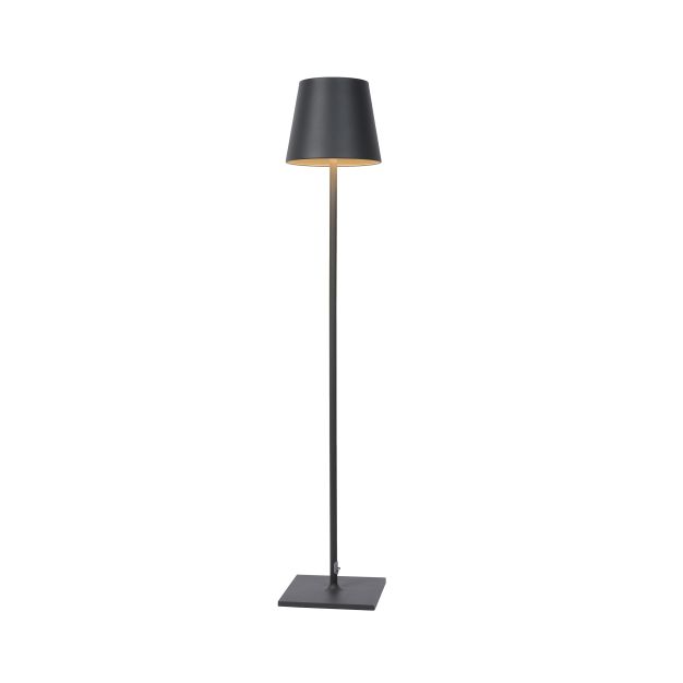 Lucide Justin - Stehleuchte - 150 cm - 4.5W dimmbare LED inkl - IP54 - schwarz