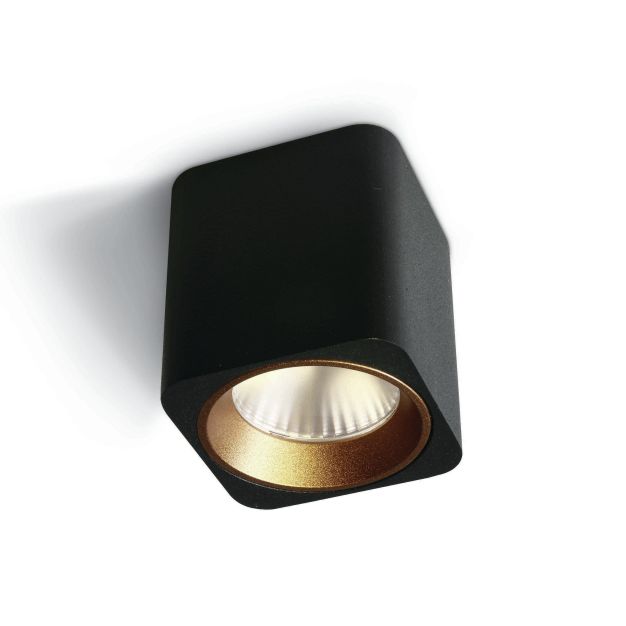 ONE Light Chill Out LED Cylinders - Aufbaustrahler 1L - 6 x 6 x 6,5 cm - 7W dimmbare LED inkl - schwarz