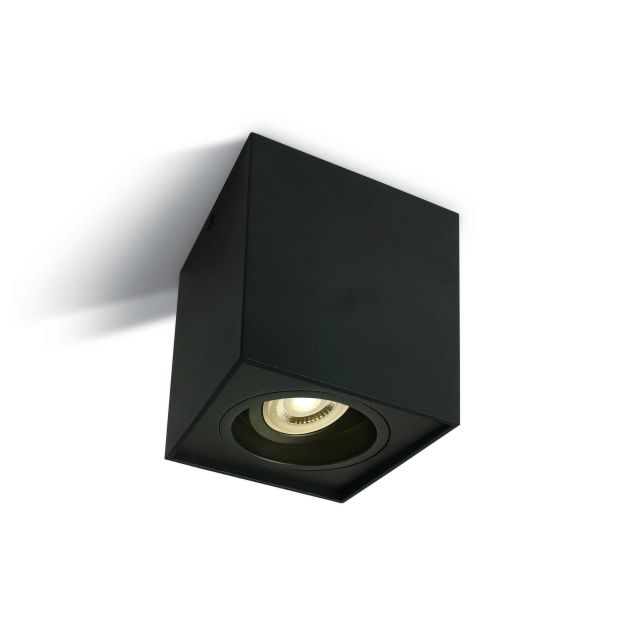 ONE Light GU10 Adjustable Square Cylinders - Aufbaustrahler 1L - 9,6 x 9,6 x 12,5 cm - schwarz