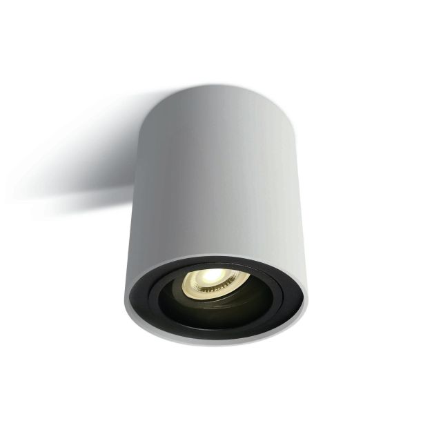 ONE Light GU10 Adjustable Cylinders - Aufbaustrahler 1L - Ø 9,6 x 12,5 cm - weiß
