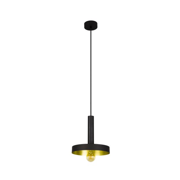Faro Whizz - Pendelleuchte - Ø 25 x 26 cm - schwarz und satiniert gold