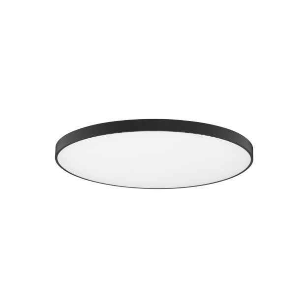 Nova Luce Perfect Profile - Deckenleuchte - Ø 100 x 10 cm - 120W dimmbare LED inkl. - schwarz