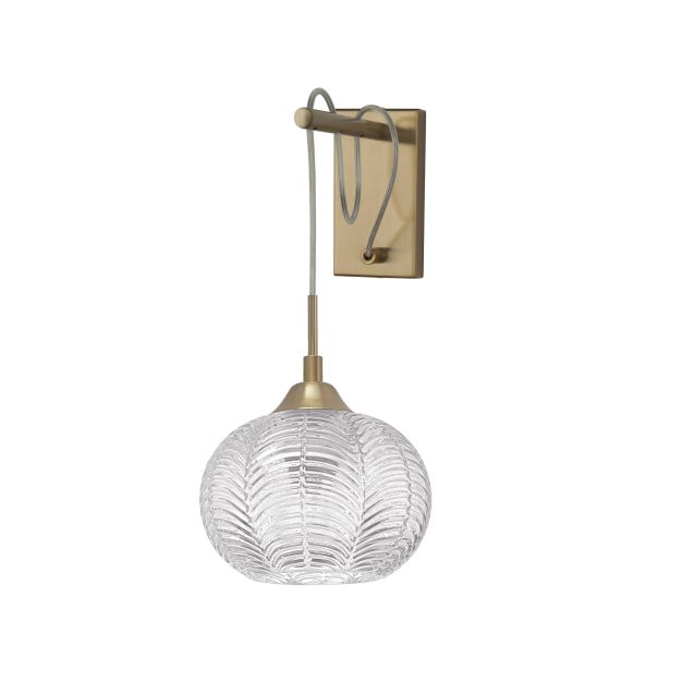 Nova Luce Vario - Wandleuchte - 19 x 13,5 x 40 cm - Gold satiniert und transparent
