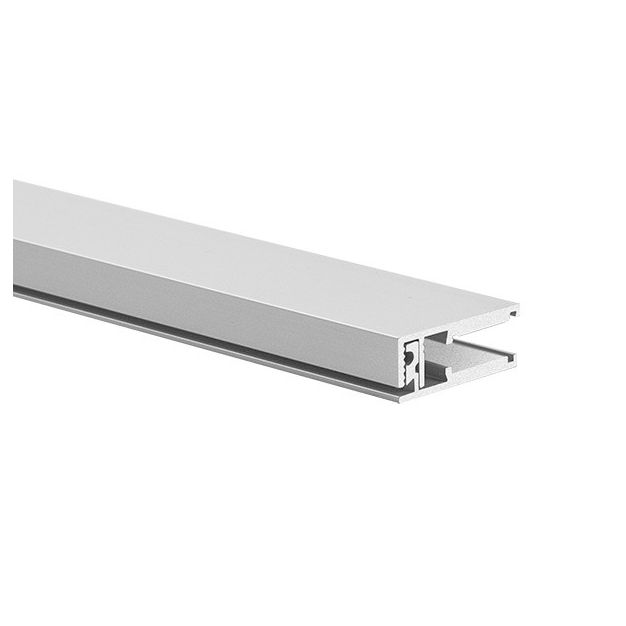 Klus KRAV-56 - LED-Profil für Glaswände mit einer Stärke von 5mm bis maximal 6mm - 1 x 2,5 cm - silber eloxiert