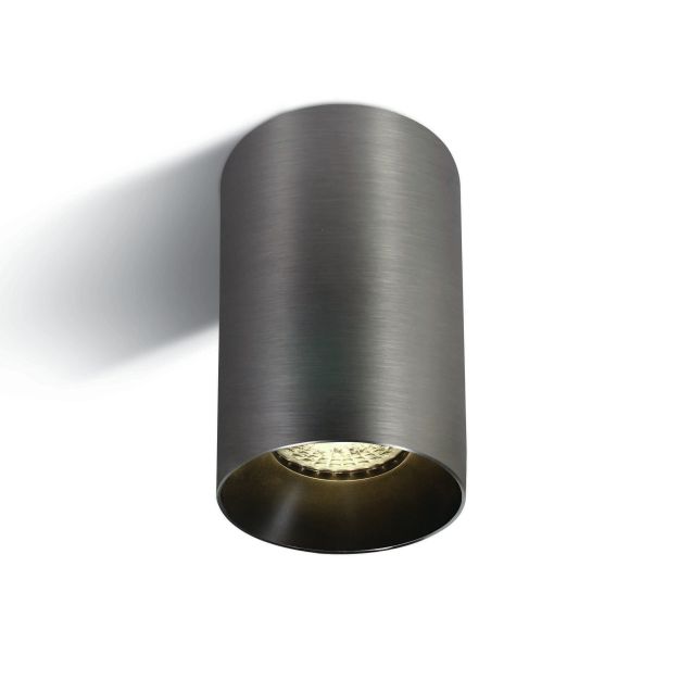 ONE Light Chill Out Cylinder GU10 - Aufbaustrahler 1L - Ø 7,5 x 13,5 cm - metallgrau