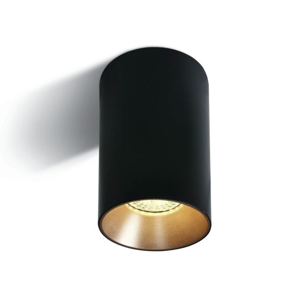 ONE Light Chill Out Cylinder GU10 - Aufbaustrahler 1L - Ø 7,5 x 13,5 cm - schwarz