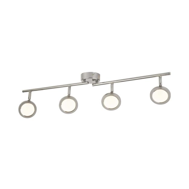 Searchlight Languna - Aufbaustrahler 4L - 78 x 9 x 17 cm - 4 x 5W dimmbare LED inkl - Chrom