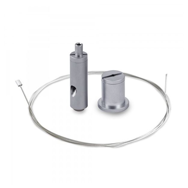 KLUS RD-1 - Montageset inklusive Kabel 150cm - satiniert silber