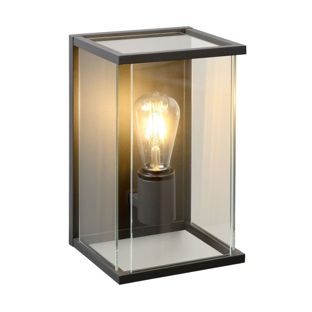 Lucide Claire - Außenwandleuchte - 17 x 18 x 30 cm - IP54 - anthrazit