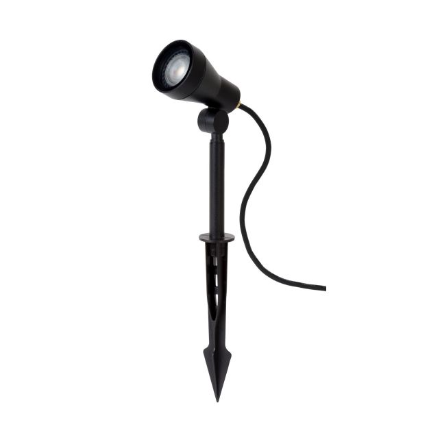 Lucide Spike - Bodenstrahler auf Spike - 6,5 x 10,8 x 42 cm - 5W LED inkl. - IP54 - schwarz