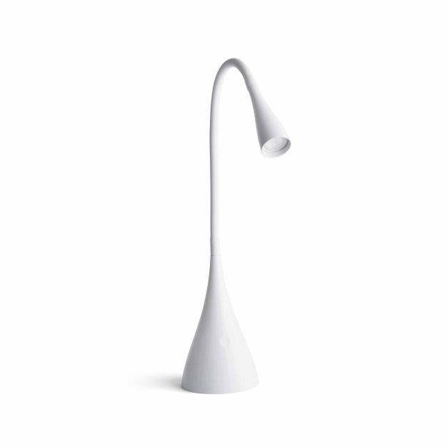 Faro Lena - Schreibtischlampe - 22 x 11,5 x 48,5 cm - 3W LED inkl. - matt weiß