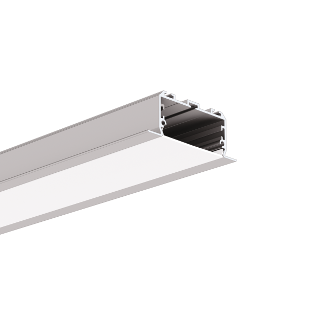 Klus Larko-50 - LED-Einbauprofil - 6,6 x 2,5 cm - silber eloxiert