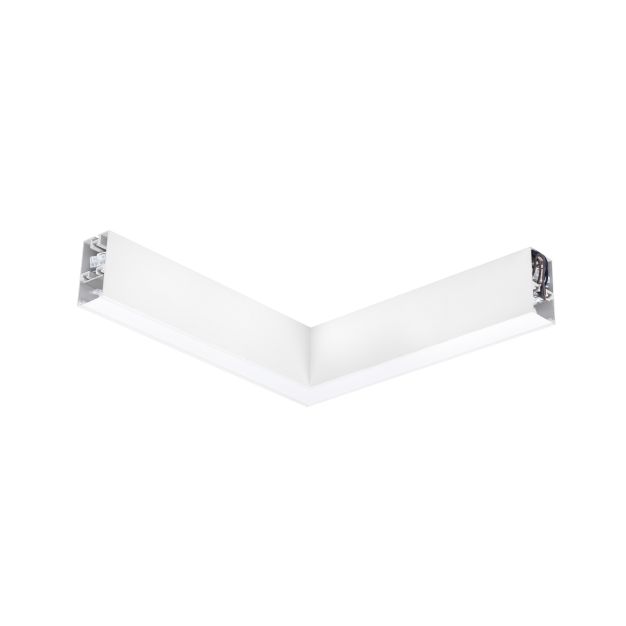 Nova Luce Dido - lineares Lichtprofil - 34,5 x 3,8 x 7 cm - 20W LED inkl. - weiß - warmweiße Lichtfarbe