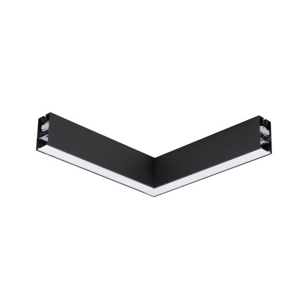 Nova Luce Dido - lineares Lichtprofil - 34,5 x 3,8 x 7 cm - 20W LED inkl. - schwarz - warmweiße Lichtfarbe