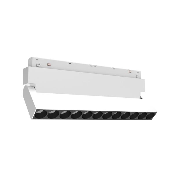 VK Lighting Eiva - magnetisches Schienensystem - kippbarer Schienenbalken - 21,9 x 2,15 x 9,9 cm - 12W LED inkl. - DALI dimmbar - weiß