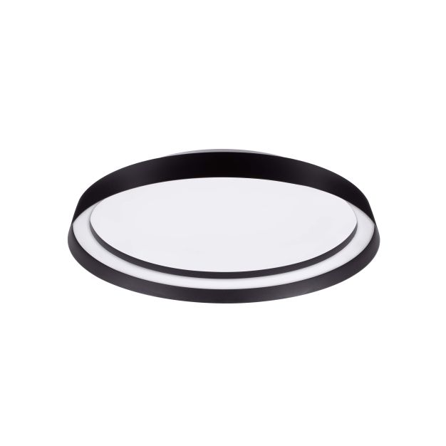 Nova Luce Ormi - Deckenleuchte - Ø 45 x 7 cm - 38W dimmbar LED inkl. - Sand schwarz