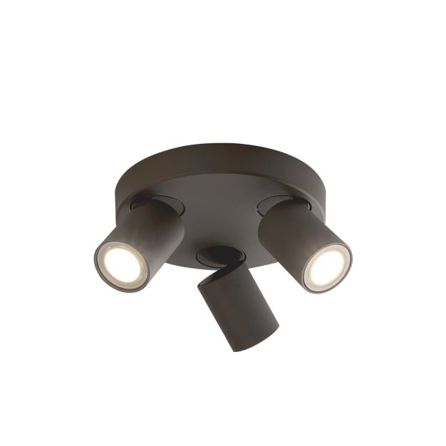 Projectlight Phoebe - Aufbaustrahler 3L - Ø 21 x 7 cm - schwarz