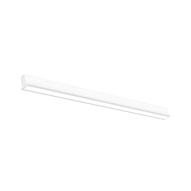 Nova Luce Gent - lineares Lichtprofil für Einbau - 120 x 7 x 7 cm - 40W LED inkl. - weiß - weiße Lichtfarbe