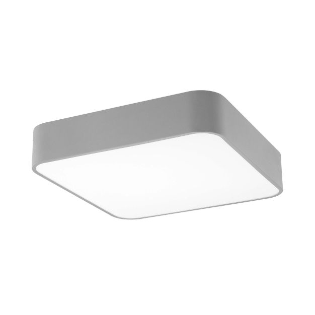 Nova Luce Forma - Deckenleuchte - 50 x 50 x 11 cm - 49W LED inkl. - warmweiße Lichtfarbe - grau