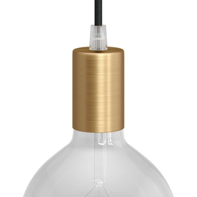 Creative Cables - E27 Fassung mit konischem Kunststoffkabelhalter - Ø 4,2 x 6,2 cm - gold