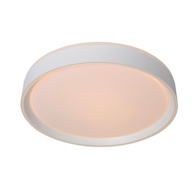 Lucide Nuria - Deckenleuchte - Ø 30 x 7,5 cm - 18W LED inkl. - 3 Stufen dimmbar - weiß