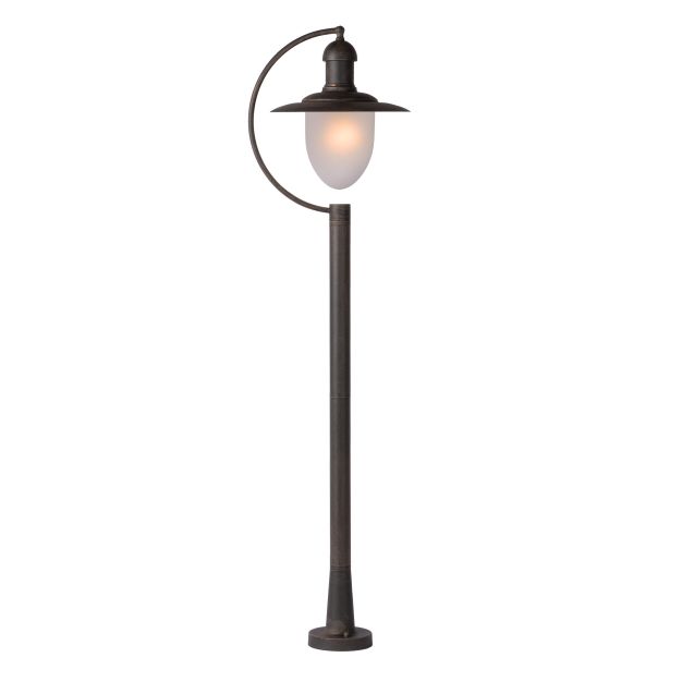Lucide Aruba - Gartenleuchte - 29,5 x 25 x 110 cm - IP44 - rostbraun