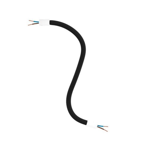 Creative Cables - Flexibler Schlauch mit Textilüberzug - 30 cm - weiß