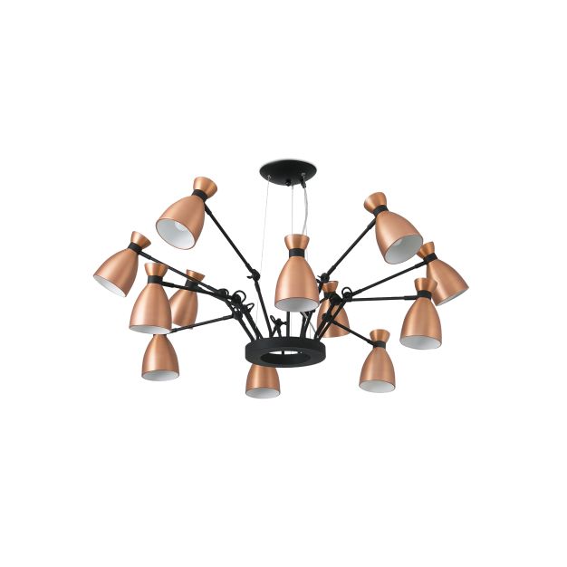 Faro Retro - Hängeleuchte - Ø 132 x 45 cm - Kupfer matt