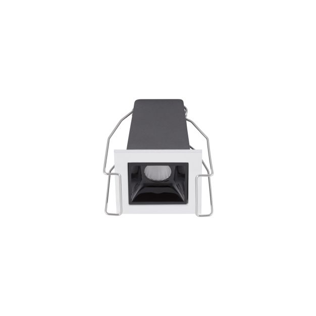 Nova Luce Akira - Einbaustrahler - 4,5 x 4,5 cm - 37 x 37 mm Einbaumaß - inkl. 3W LED - schwarz - warmweiß