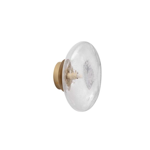 Nova Luce King - Wandleuchte - Ø 26 x 14,6 cm - Messing Gold und Transparent