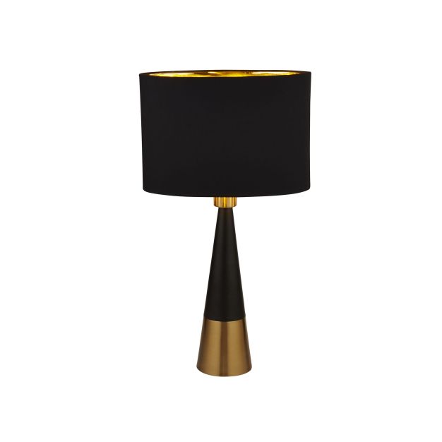 Searchlight - Tischleuchte - Ø 18,5 x 58 cm - schwarz und gold