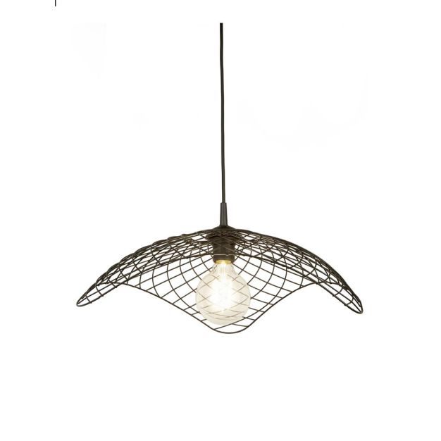 Searchlight Parachute - Pendelleuchte - Ø 53 x 150 cm - schwarz