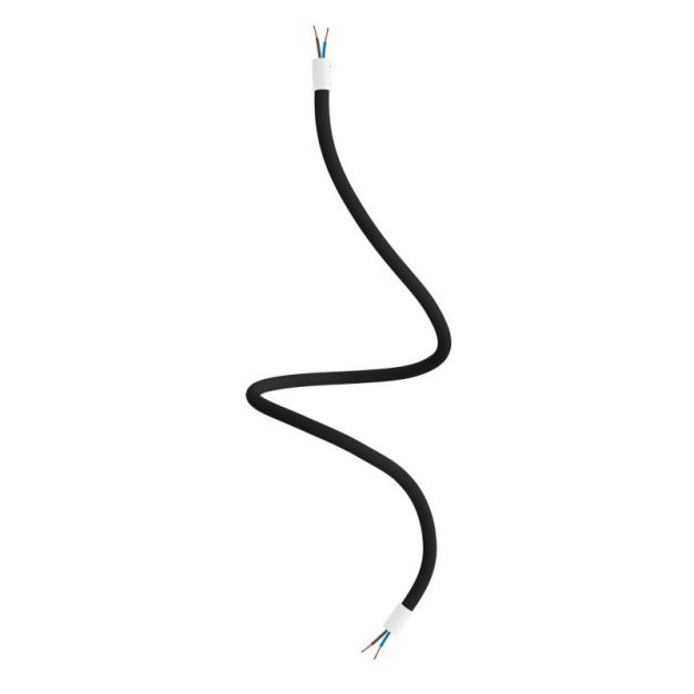 Creative Cables - Flexibler Schlauch mit Textilüberzug - 90 cm - weiß