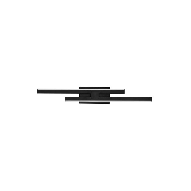 Nova Luce Amica - Wandleuchte - 6 x 8 x 53,5 cm - 12W dimmbar LED inkl. - sand schwarz
