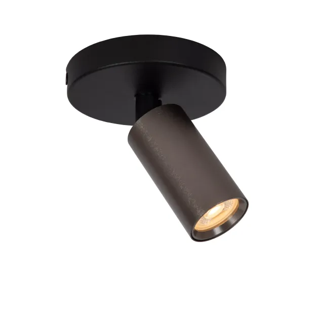Lucide Ritmo - Aufbaustrahler - 10 x 10 x 11,1 cm - Kaffee