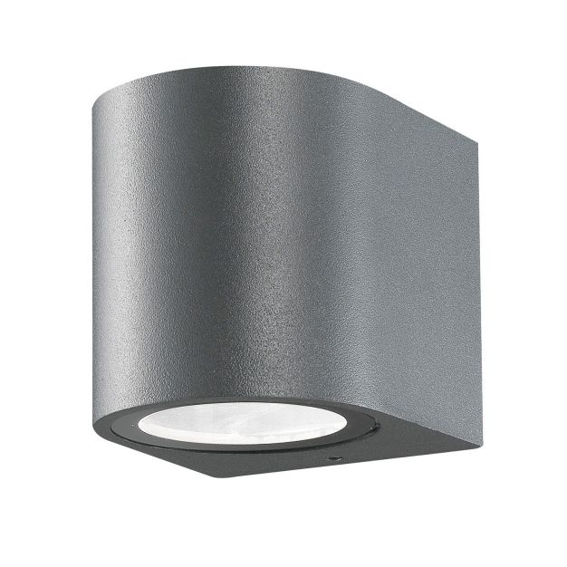 Nova Luce Nero - Außenwandleuchte - 8 x 8 x 7 cm - IP54 - dunkelgrau