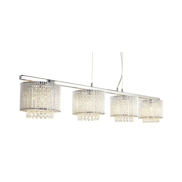 Searchlight Elise - Pendelleuchte - 118 x 19 x 120 cm - Chrom