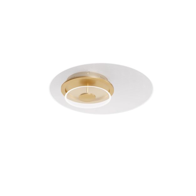 Nova Luce Copo - deckenleuchte - Ø 50 x 9,6 cm - 29W dimmbar LED inkl. - messing gold
