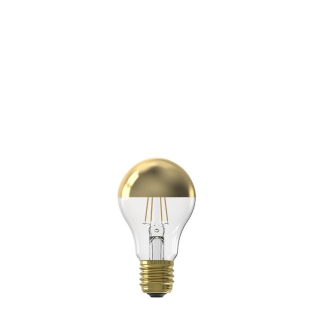 Calex LED Vollglas-Glühbirne - Ø 10,5 x 6 cm - E27 - 4W dimmbar - 1800K - gold