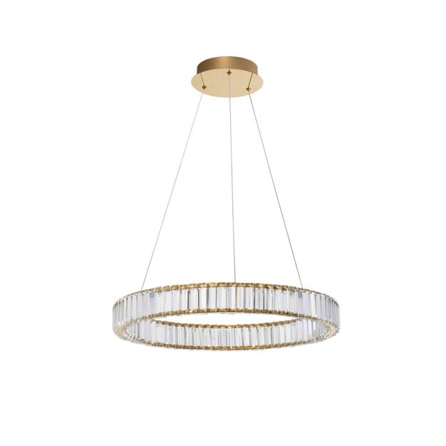 Nova Luce Aurelia - hängeleuchte - Ø 60 x 150 cm - 41W dimmbares LED inkl. - gold