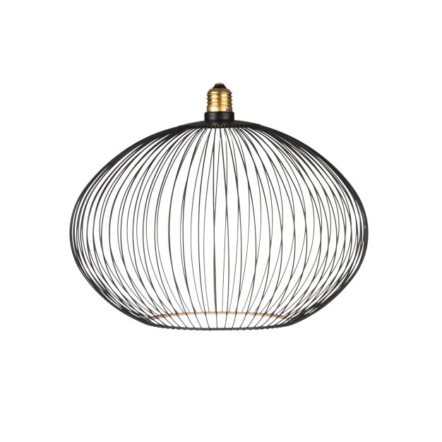 Segula Floating Globe Filo LED Oval - Ø 30 cm - E27 - 6W dimmbar - 2200K - schwarz