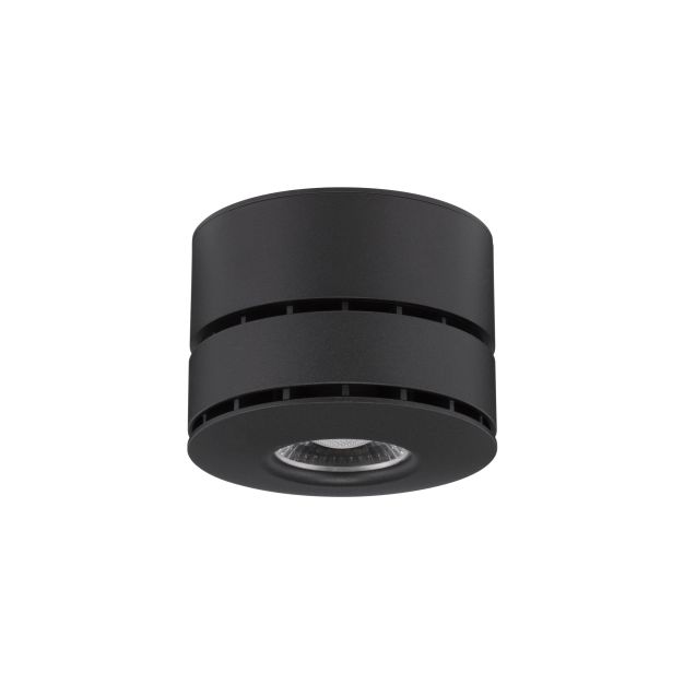 Nova Luce Lot - Aufbaustrahler - Ø 10 x 7 cm - 15W LED inkl. - schwarz