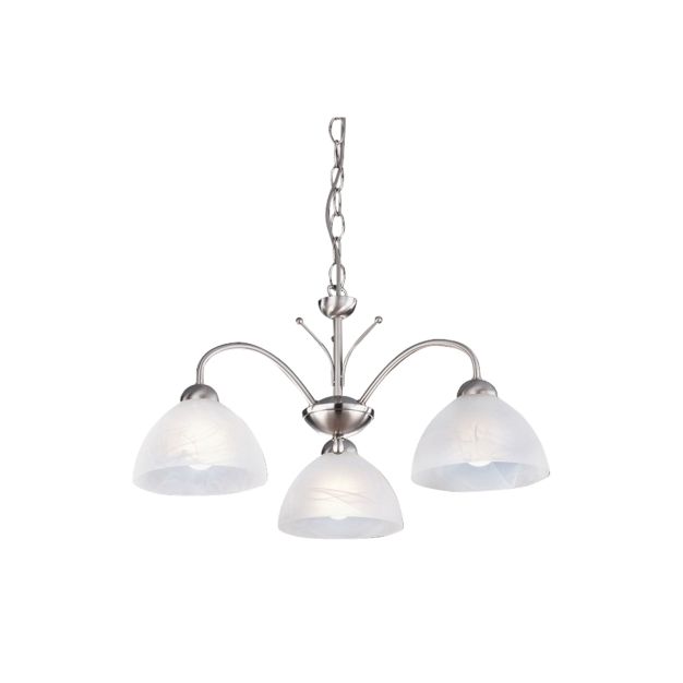 Searchlight Milanese - Pendelleuchte - Ø 56 x 78 cm - satiniert silber